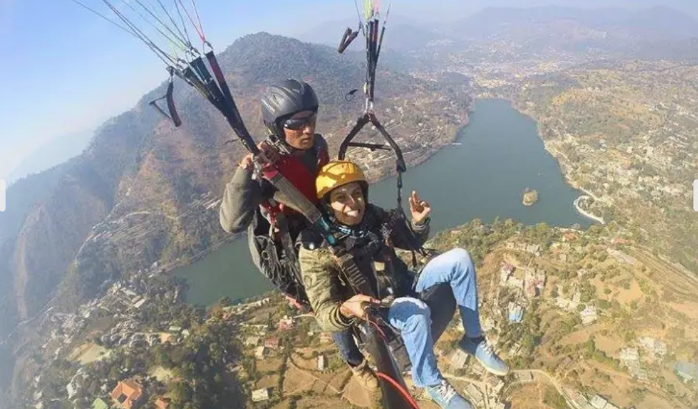 paragliding in bhimtal, nainital cost ₹2,000person book now!